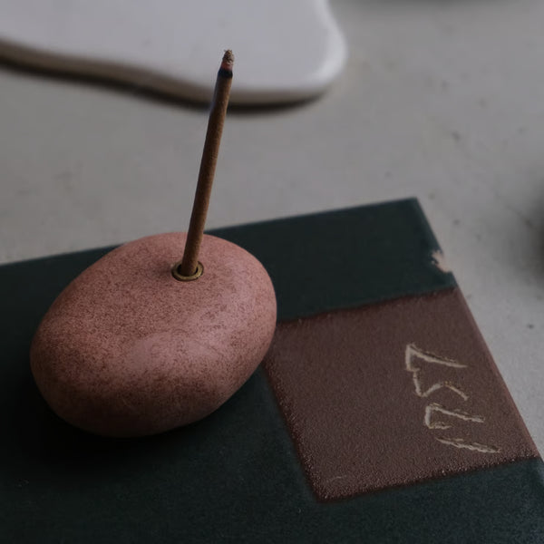 Clay Incense Holder 【red】
